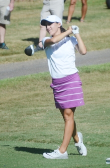 Freshman Carly Burkhardt helped Furman to a second place finish at the Cougar Classic.